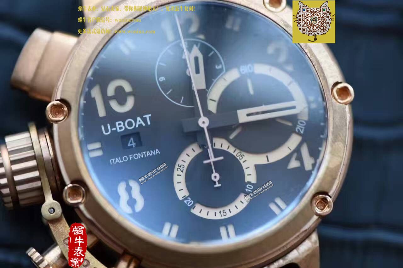 【视频解析】UB厂1:1复刻手表U-BOAT青铜腕表 / UB005