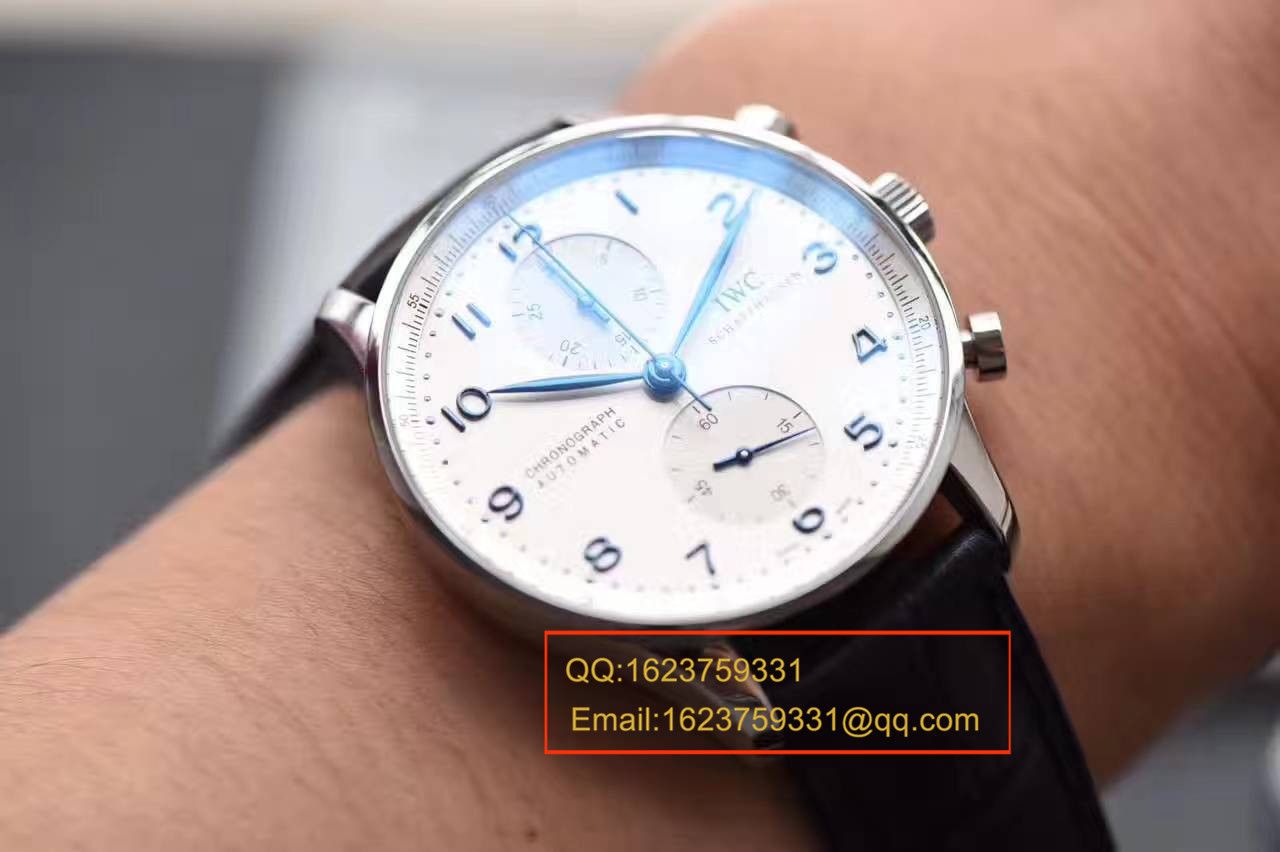 【独家视频测评】【YL厂V7版本一比一超A高仿手表】万国葡萄牙计时系列IW371417腕表（葡计烧钢蓝针） / WG275