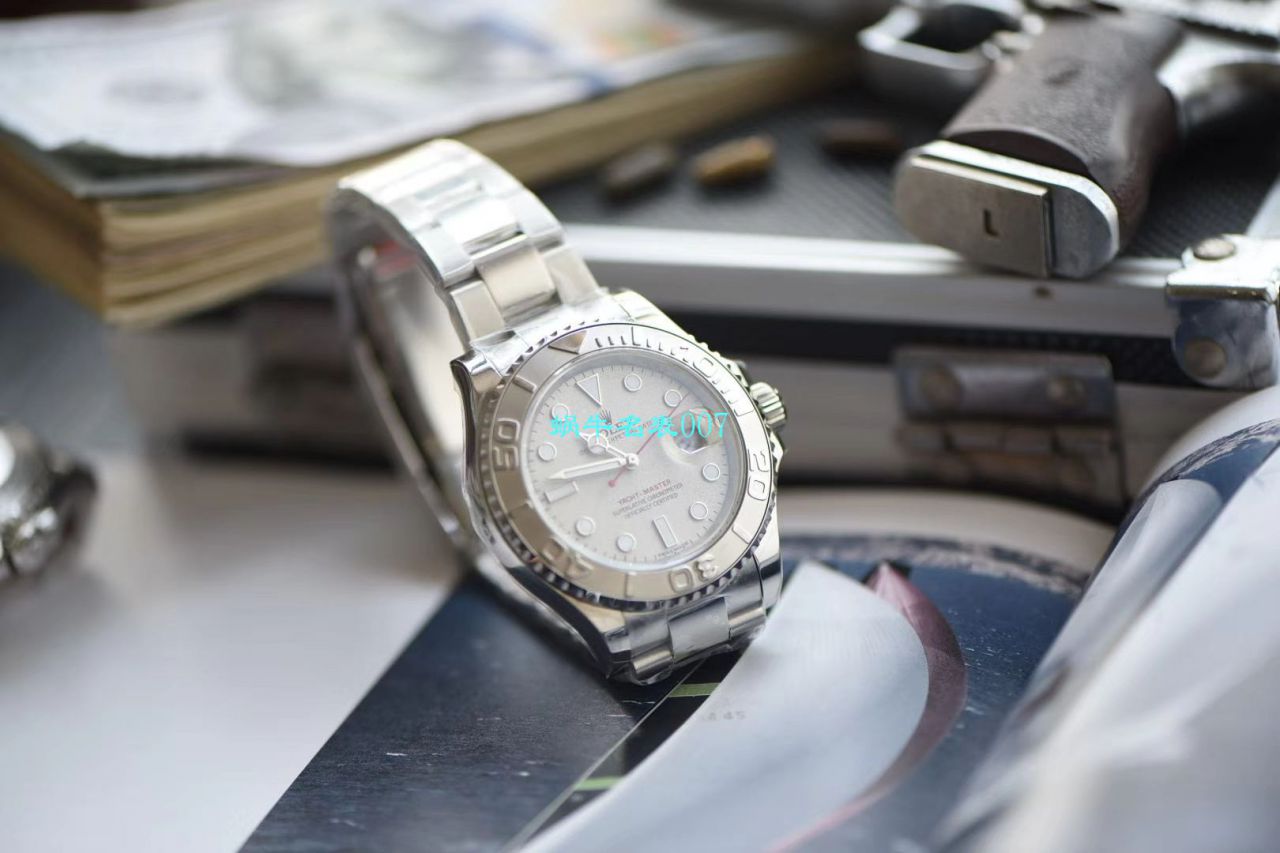 【视频评测N厂Rolex复刻手表】904钢劳力士游艇名仕YM型系列116622-78760 银盘腕表 / R512