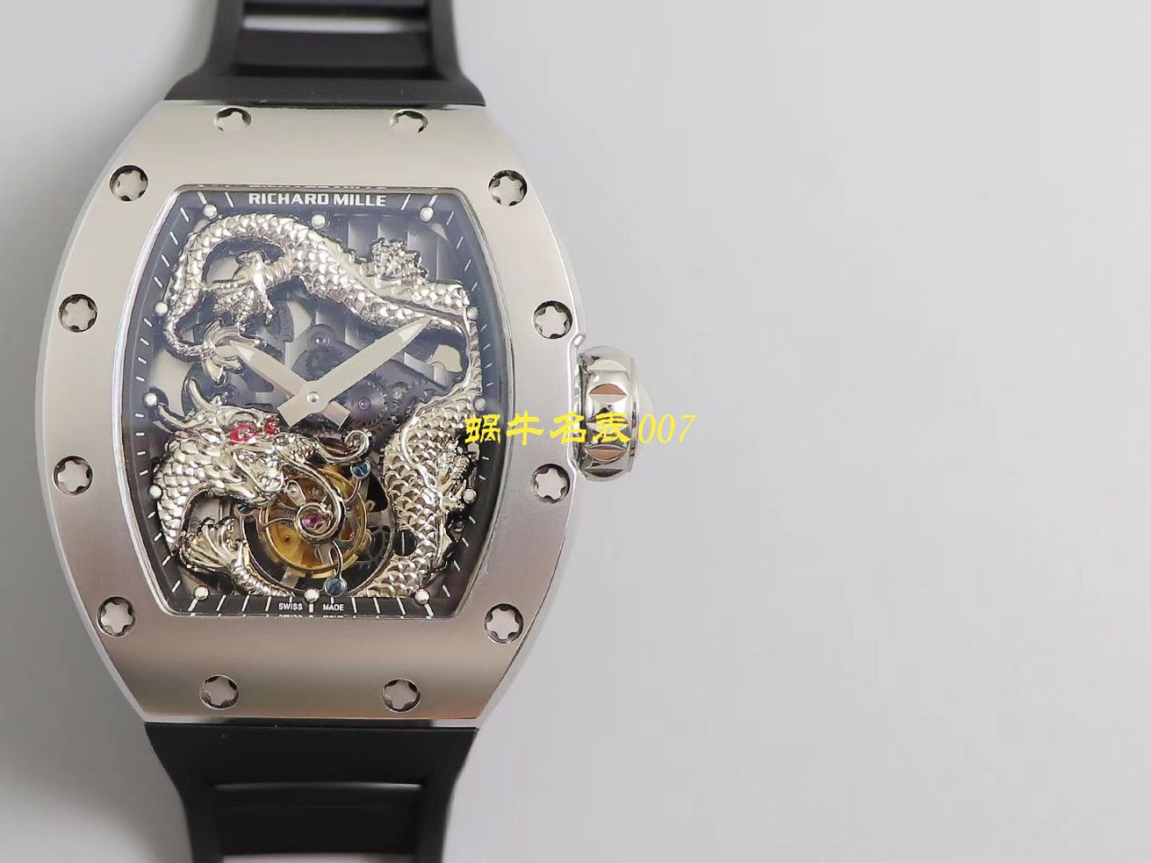 【TW厂复刻手表】RICHARD MILLE理查德米勒男士系列RM 057腕成龙盘​龙陀飞​轮​腕​表 / TWRM057