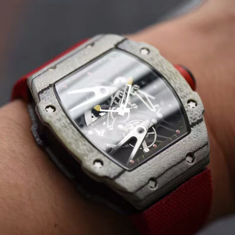 【RM厂顶级1:1复刻高仿手表】查德·米勒首款白色碳纤维腕表RM27-02--轻盈如羽毛