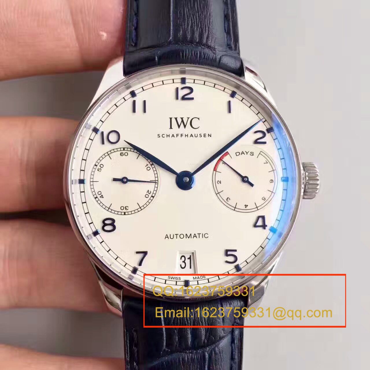 【独家视频测评】【ZF一比一超A高仿手表】万国葡萄牙计时系列IW500705腕表（万国七日链） / WG256