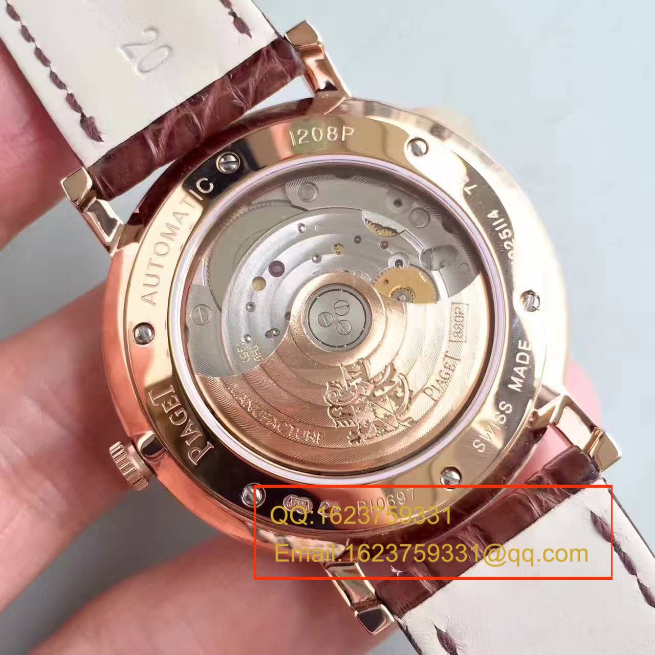 【台湾工厂1:1复刻手表】伯爵ALTIPLANO系列G0A31114腕表 / PT007