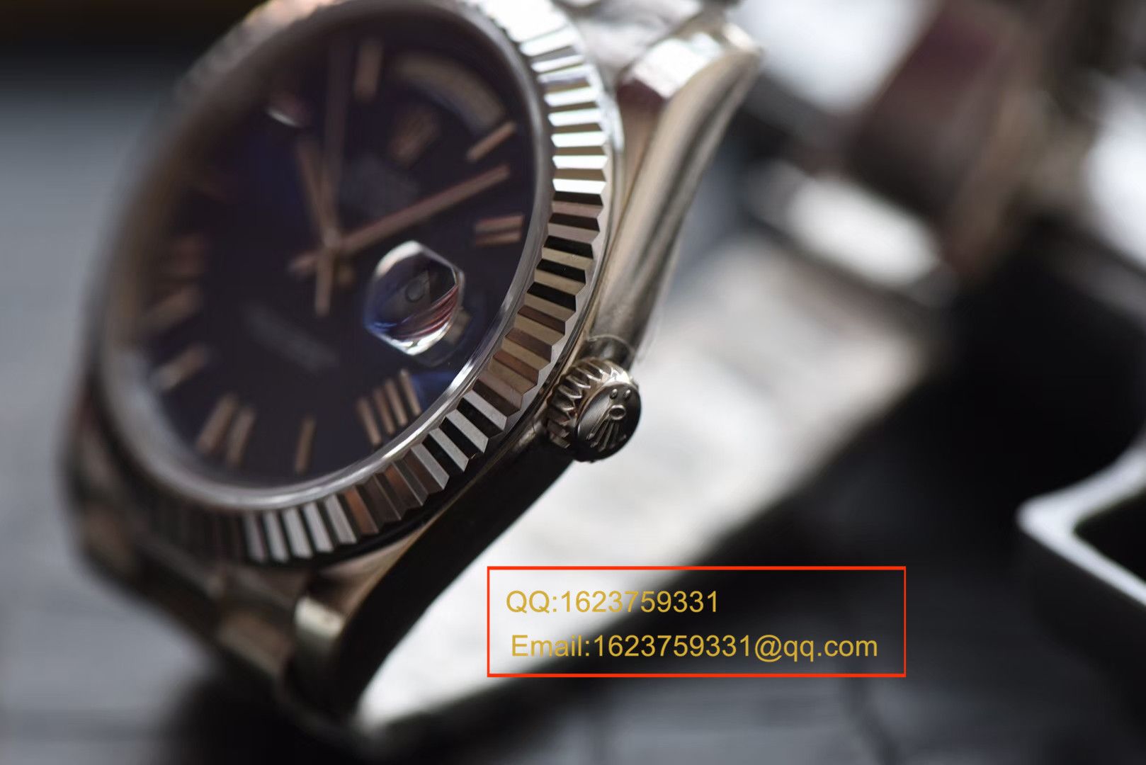 【视频评测NOOB厂一比一高仿】劳力士星期日历型系列228239蓝盘男士机械手表 / RBE068