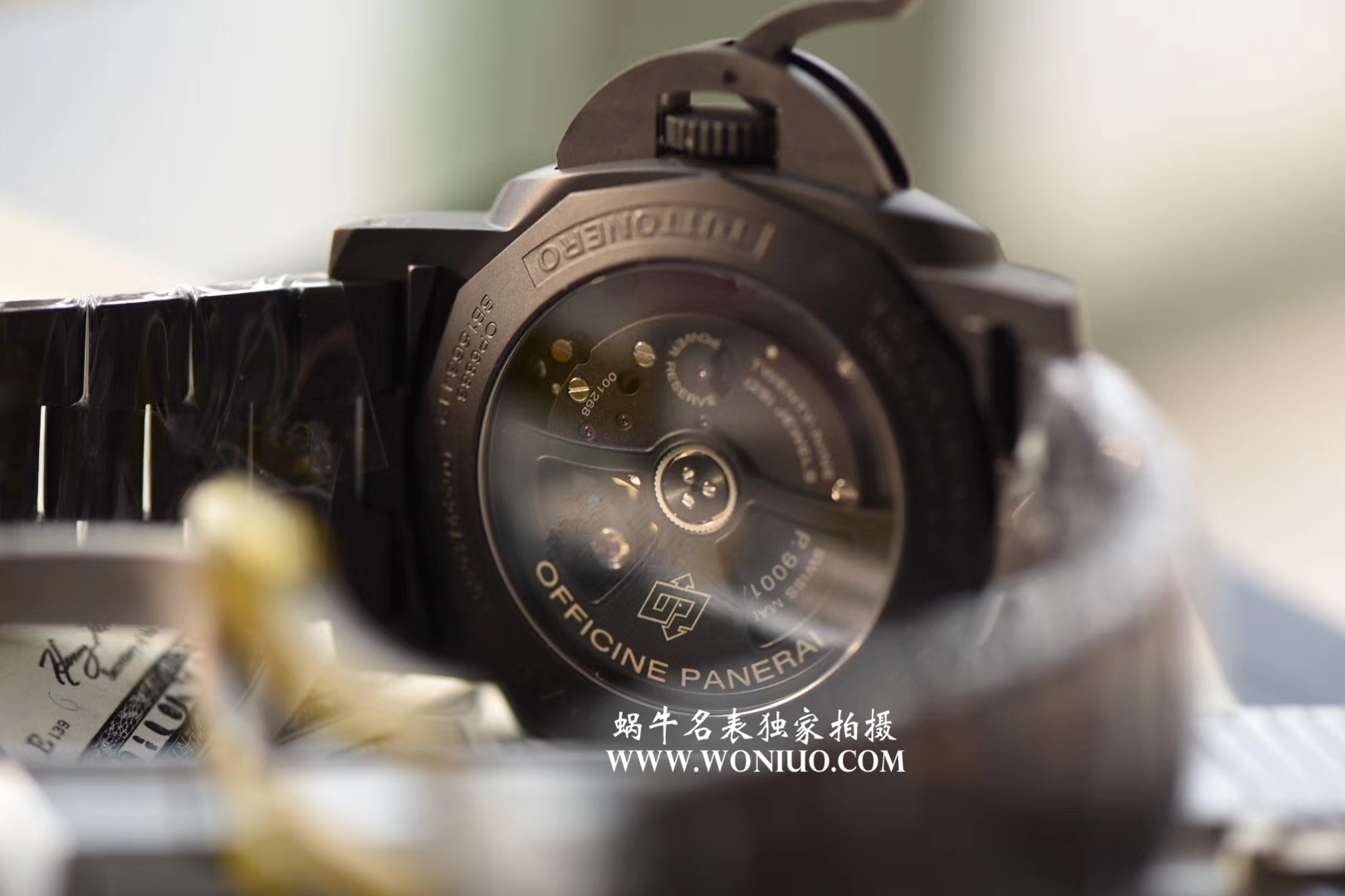 【视频评测VS一比一超A高仿手表】沛纳海LUMINOR 1950系列PAM00438全陶瓷腕表 / VSBFPAM00438