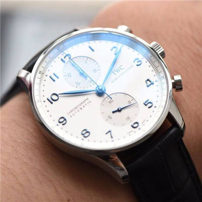 【YLV7版本一比一超A高仿手表】万国葡萄牙计时系列IW371446腕表（葡计烧钢蓝针）价格报价