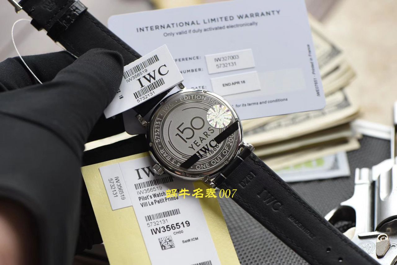 【V7厂顶级复刻万国手表】万国博泰菲诺150周年周年纪念系列IW356519腕表 / WG381