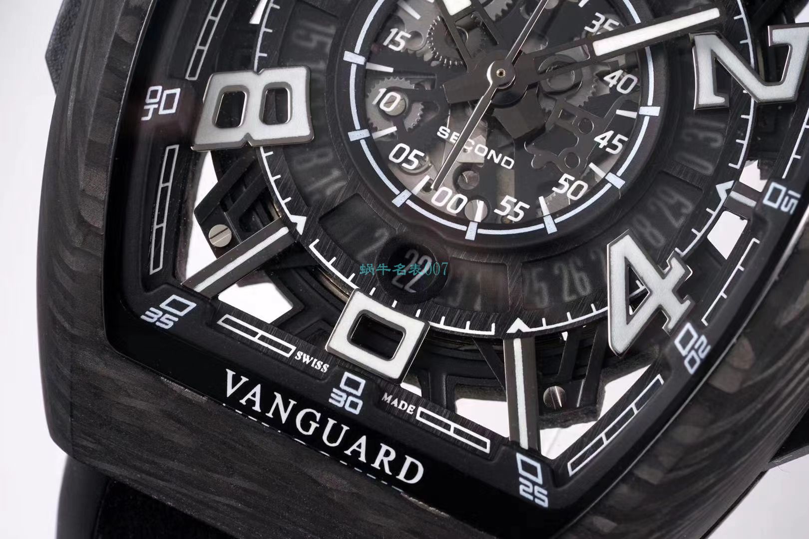 TW厂推出法穆兰碳纤维WPHH 2020 Vanguard™ Racing镂空系列腕表 / FL070