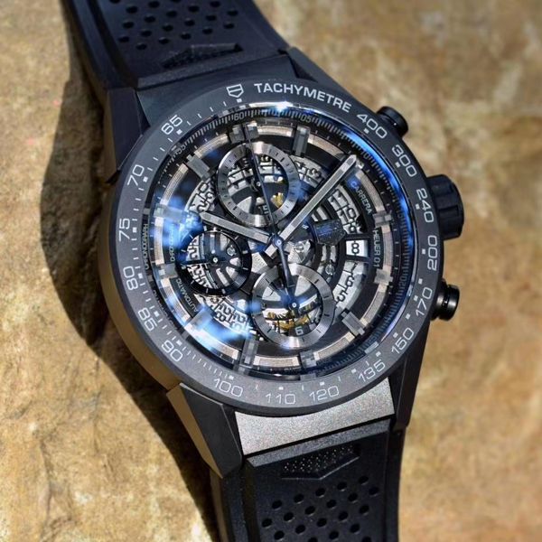 XF厂顶级复刻手表泰格豪雅卡莱拉陶瓷黑骑士价格报价