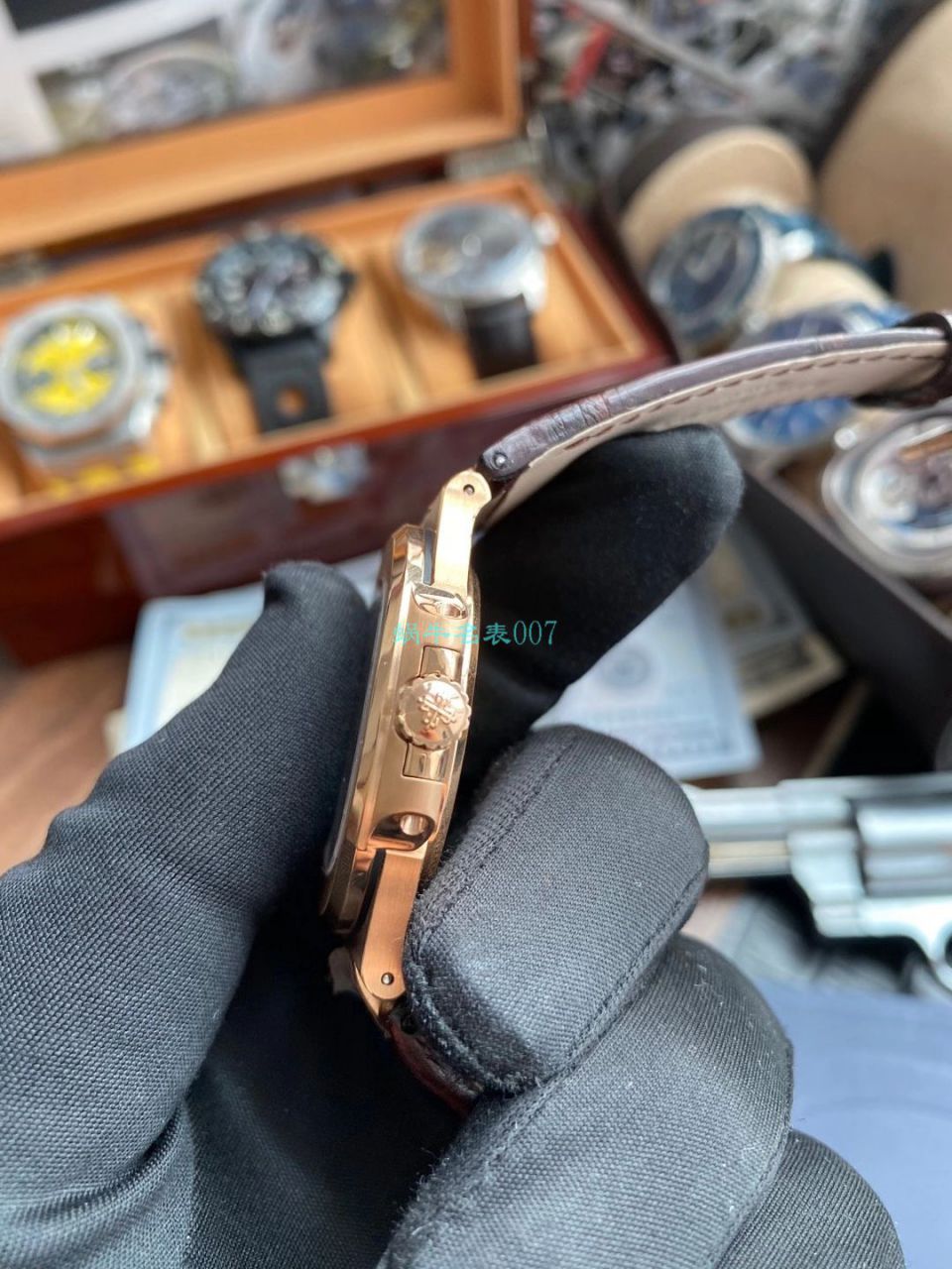 PPF厂百达翡丽鹦鹉螺V4版1比1复刻手表5711R 玫瑰金腕表 / BD336
