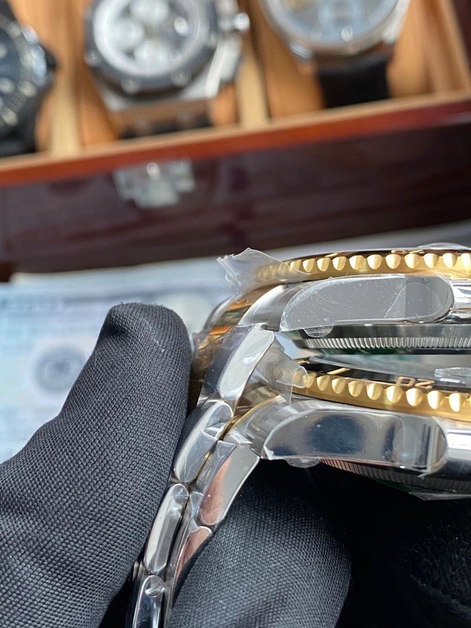 VS厂劳力士包金或者镀金间金黑水鬼顶级复刻手表116613-LN-97203腕表  / R701