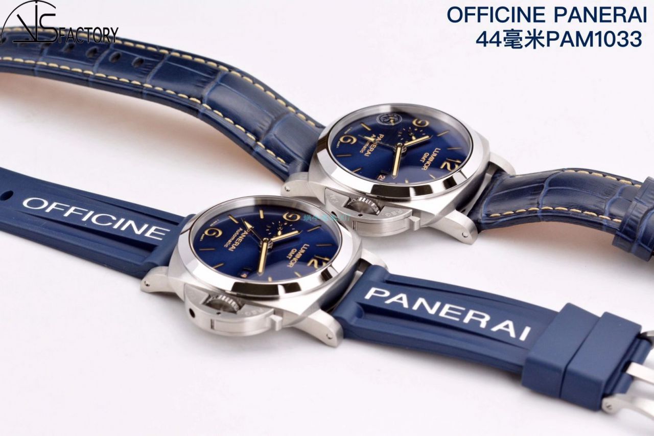 VS厂沛纳海1比1超A复刻手表GMT两地时PAM01033腕表 / PAM01033VSC