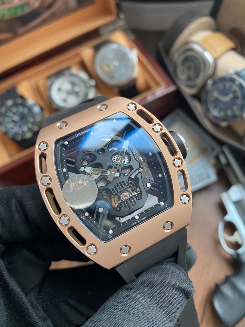 JB厂理查德米勒RM52-01真陀飞轮骷髅头1比1顶级复刻手表RICHARD MILLE腕表 / RM5201JBJ