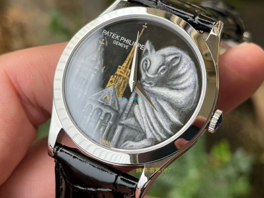 FL珐琅厂百达翡丽5077P高仿手表微绘珐琅系列腕表巴黎圣母院的石制怪兽 / BD368