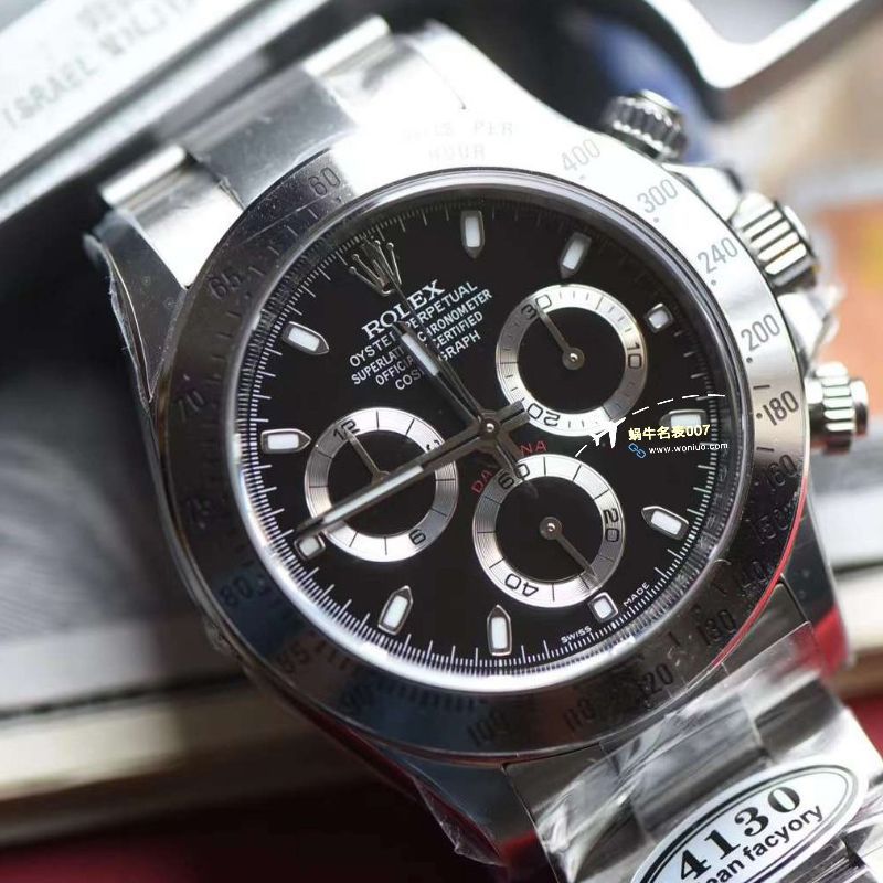 视频评测clean厂劳力士黑钢迪116520-78590一比一高仿手表