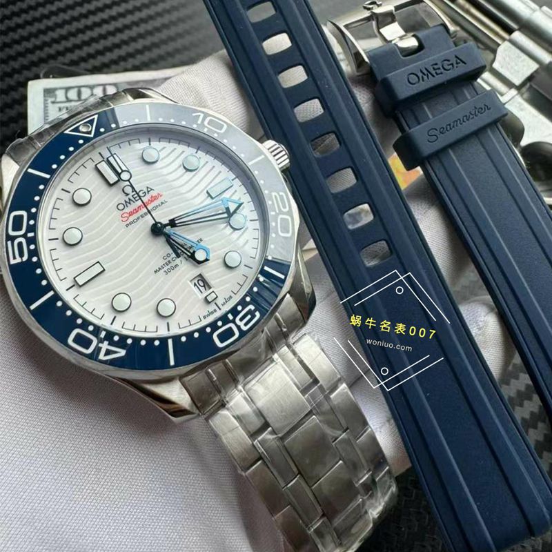 VS厂新款欧米茄海马300白面蓝针一比一超A复刻手表522.30.42.20.04.001腕表(东京2020奥运款)