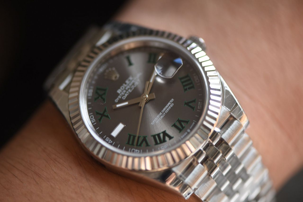 VS劳力士日志型系列m126334-0022腕表(绿罗&绿萝) /  