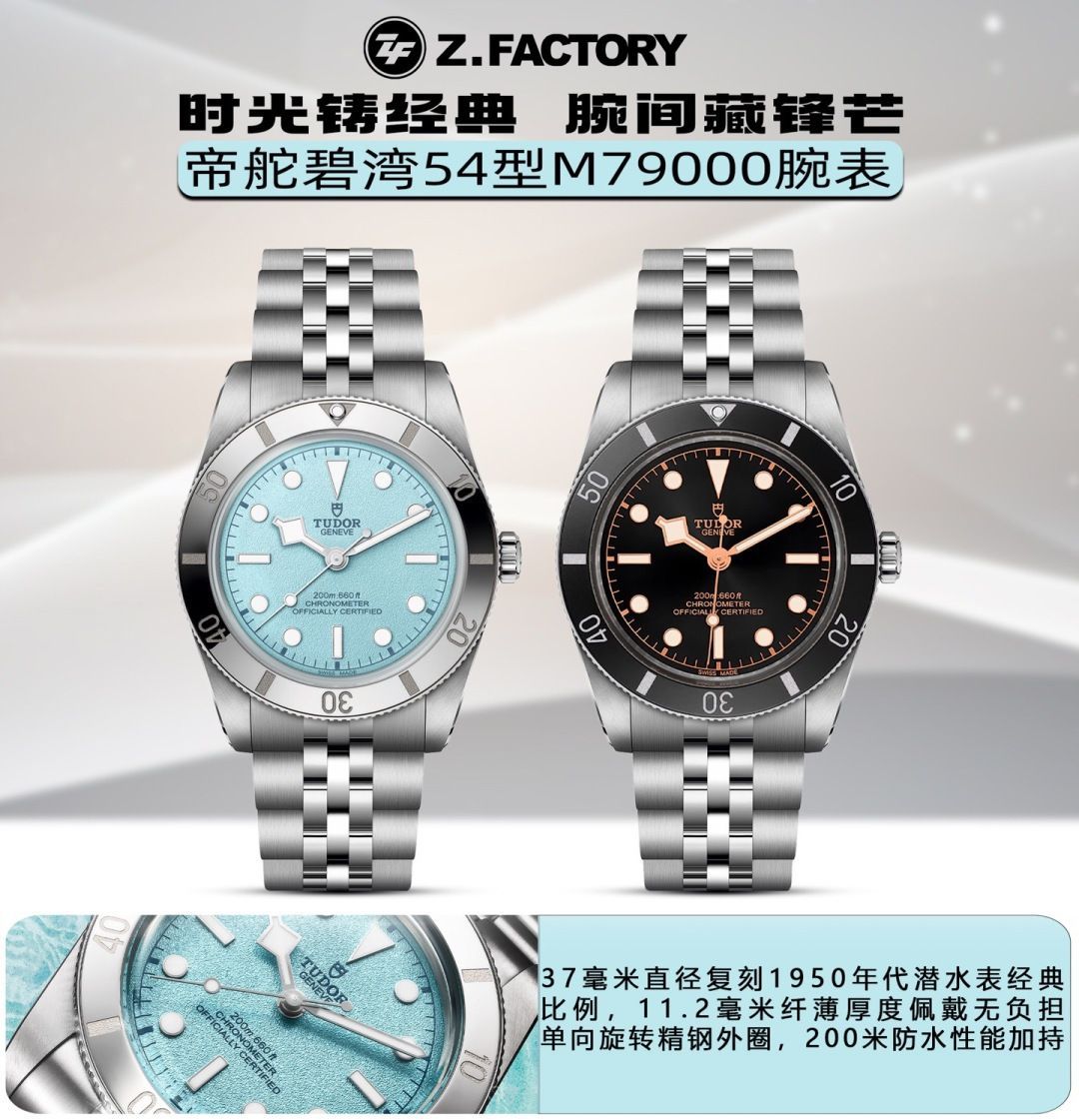 ZF帝舵碧湾系列M79000-0001,M79000N-0001腕表 /  