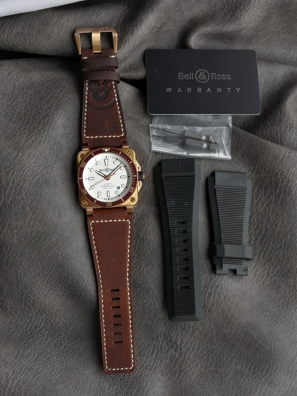 柏莱士INSTRUMENTS系列BR0392-D-WH-BR/SCA腕表 /  