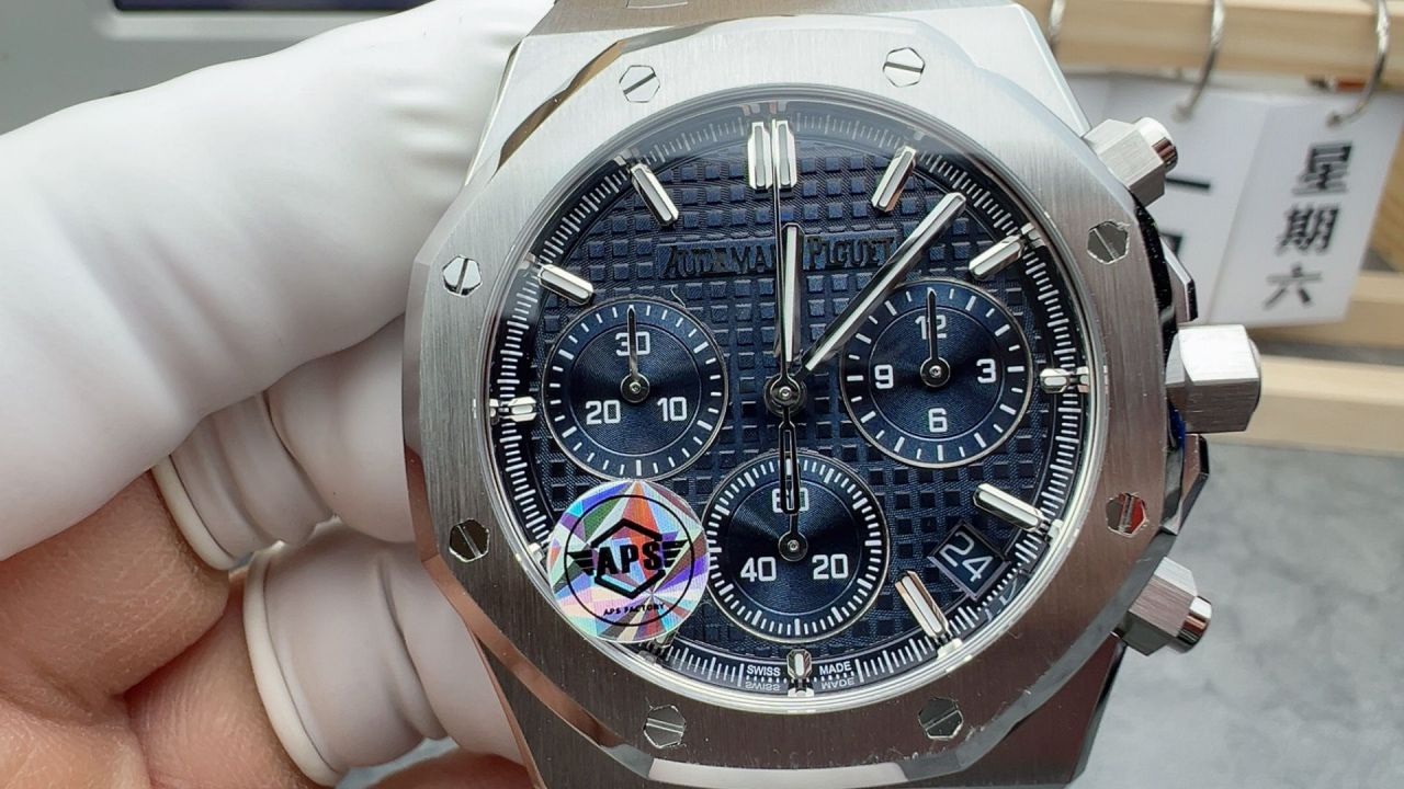 APS无卡度配重砝码爱彼皇家橡树系列26240ST.OO.1320ST.05腕表 /  