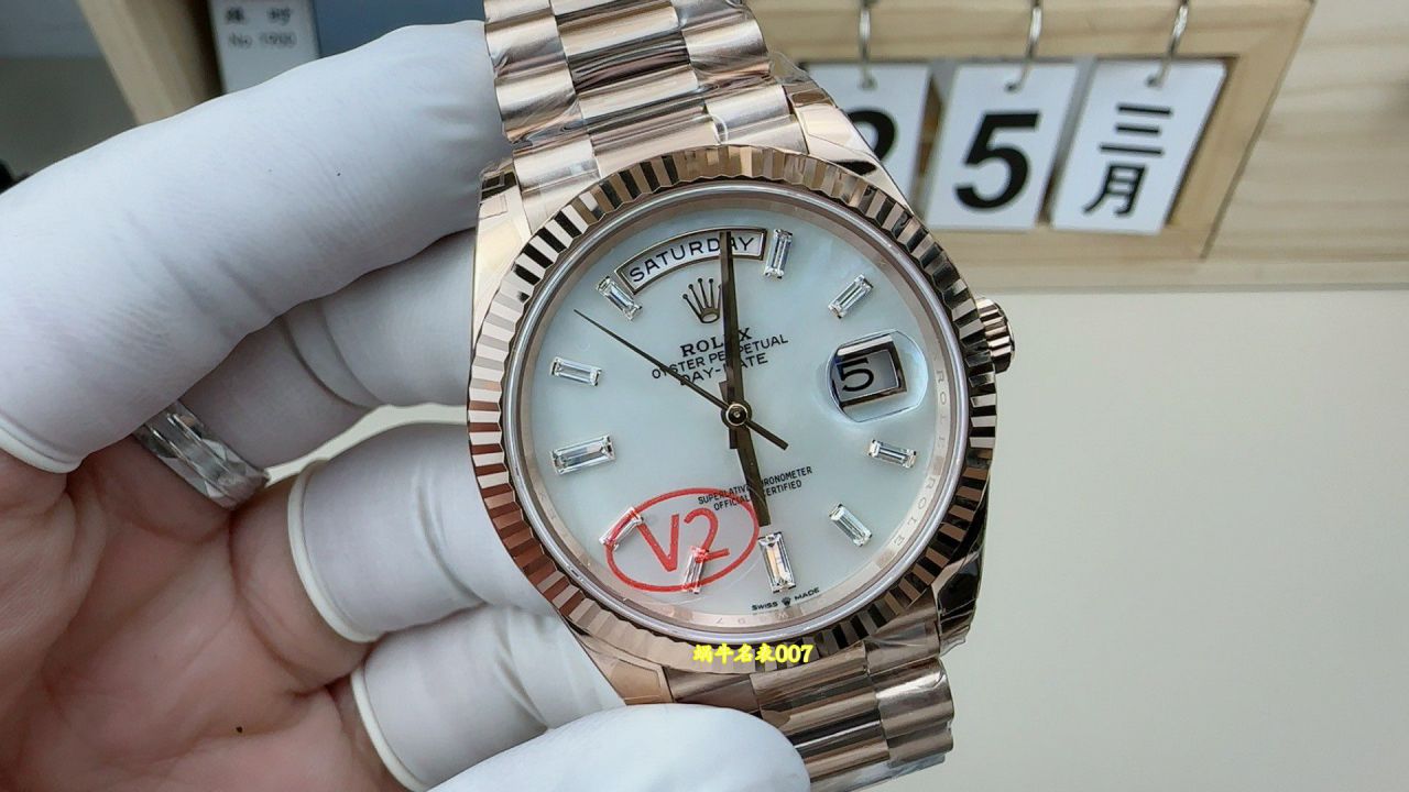 VS配重DD 182 克劳力士星期日历型顶级复刻手表m228235-0056腕表 /  