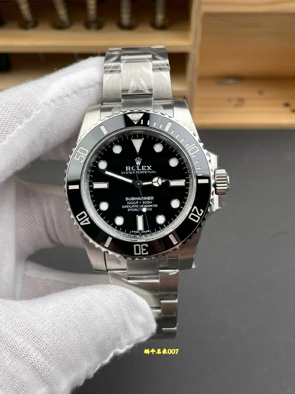 VS二代无历黑水鬼复刻手表劳力士潜航者型系列114060-0002 黑盘腕表 /  