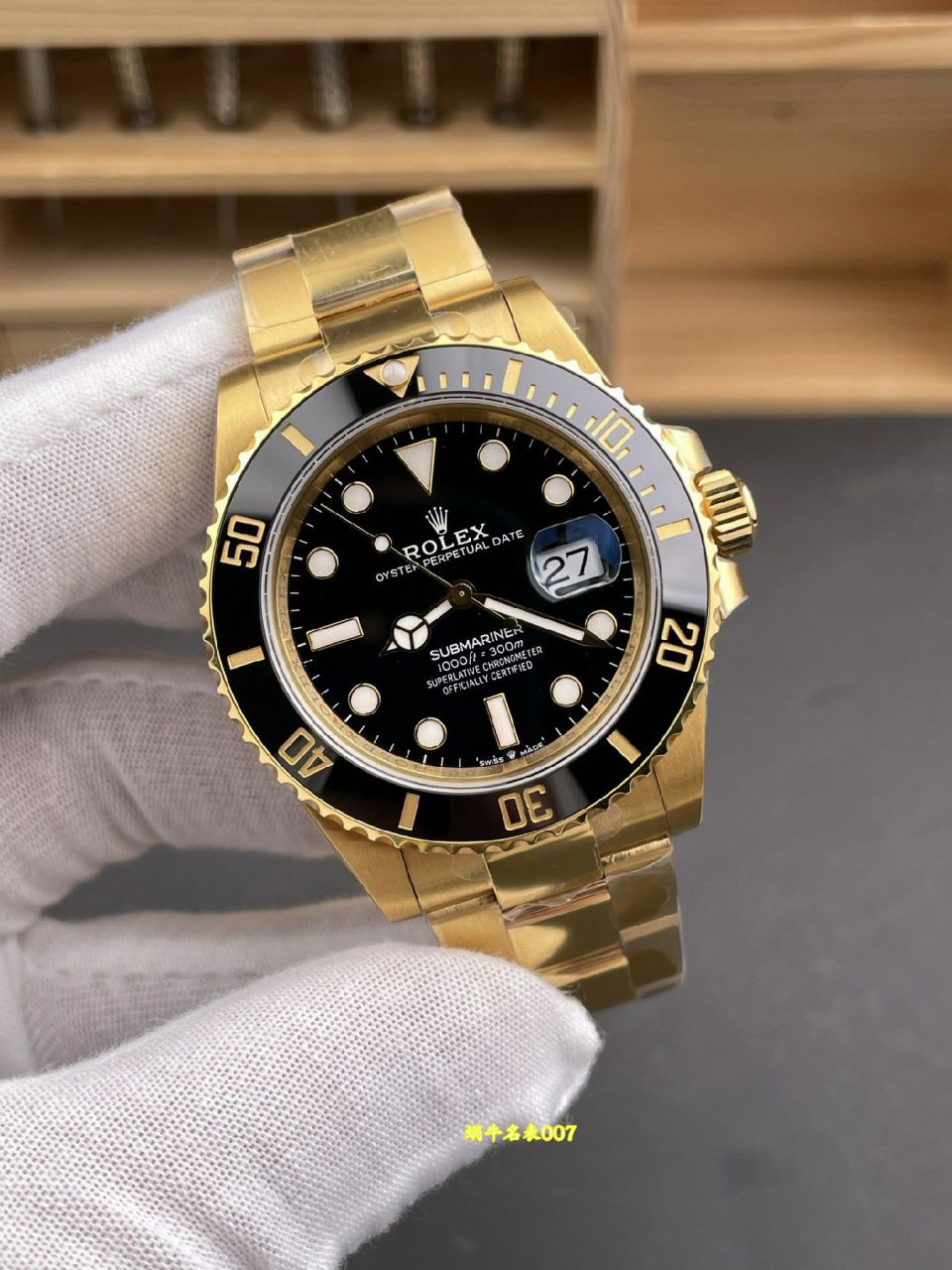 VS三代全金黑水鬼劳力士潜航者型顶级复刻手表m126618ln-0002腕表 /   