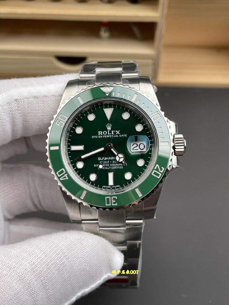 VS二代绿水鬼劳力士潜航者型复刻手表116610LV-0002 绿盘腕表 /   