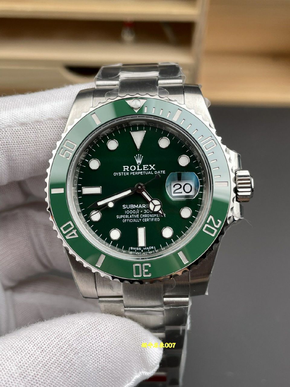 VS二代绿水鬼劳力士潜航者型复刻手表116610LV-0002 绿盘腕表 /   