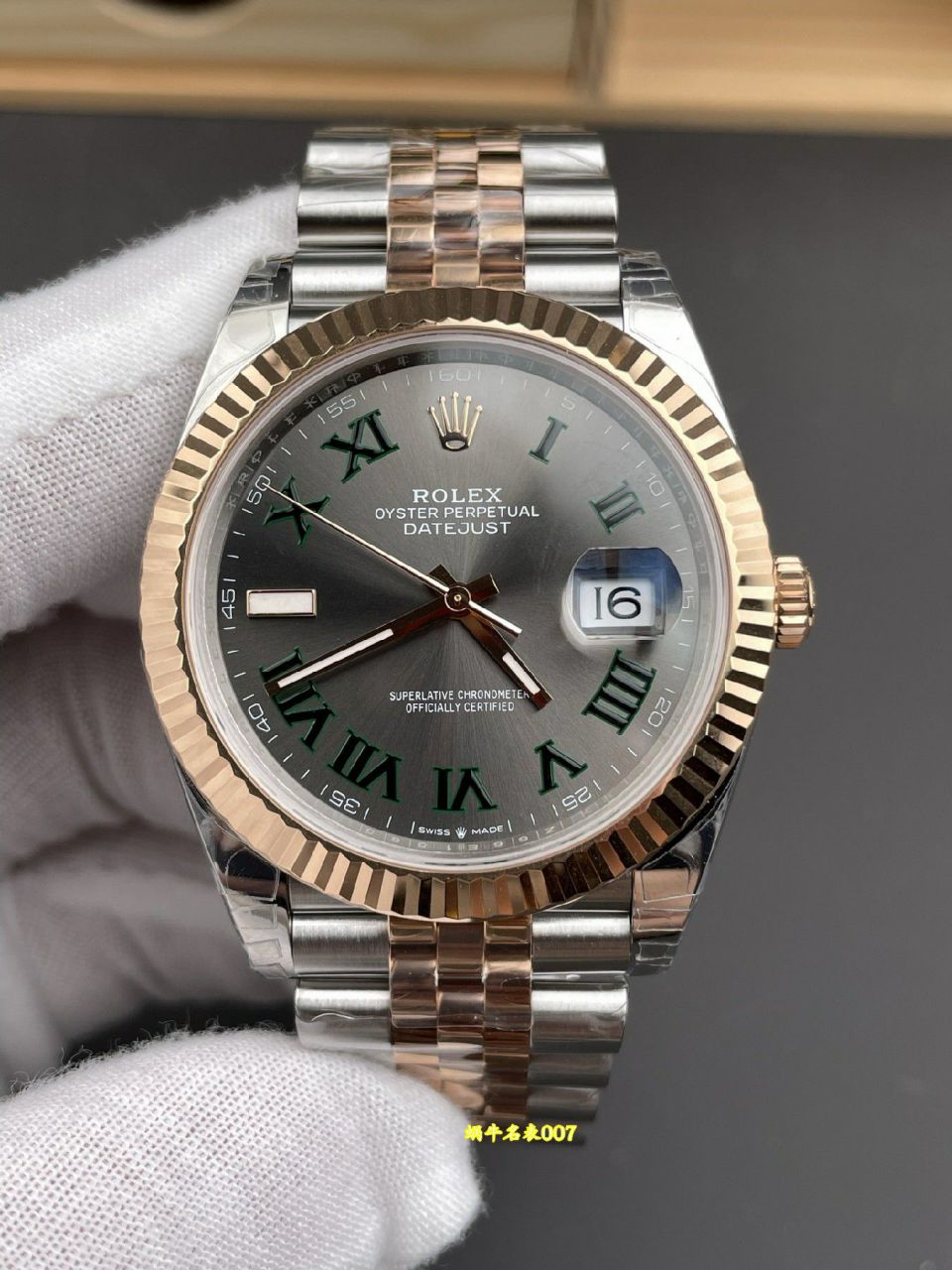 VS绿萝复刻手表劳力士日志型系列m126333-0020腕表 /   