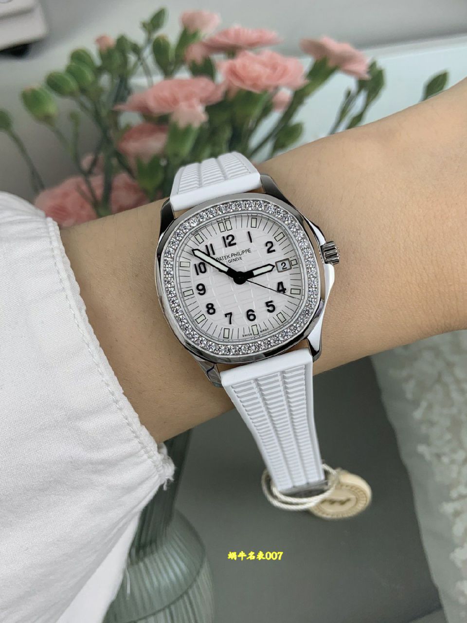 PPF女装百达翡丽AQUANAUT复刻手表女石英5067A-024腕表 /  