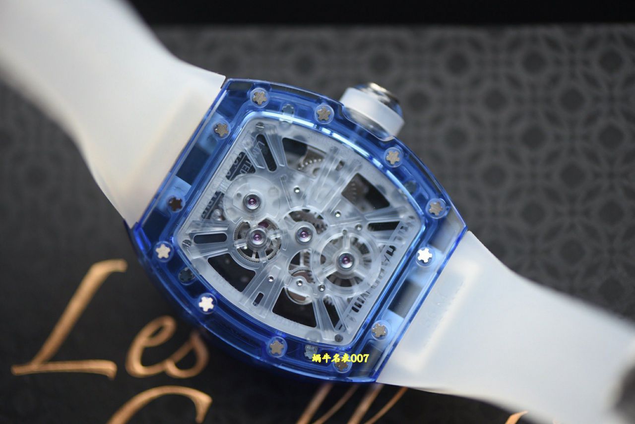 RM蓝宝石水晶表壳顶级复刻理查德米勒RM12-01陀飞轮腕表 /  