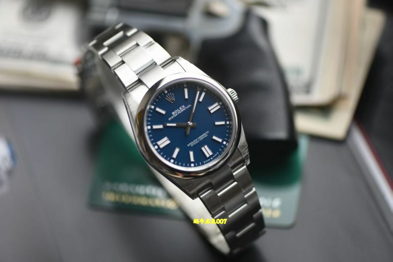VS搪瓷蓝41MM劳力士蚝式恒动顶级复刻手表m134300-0009腕表 /  