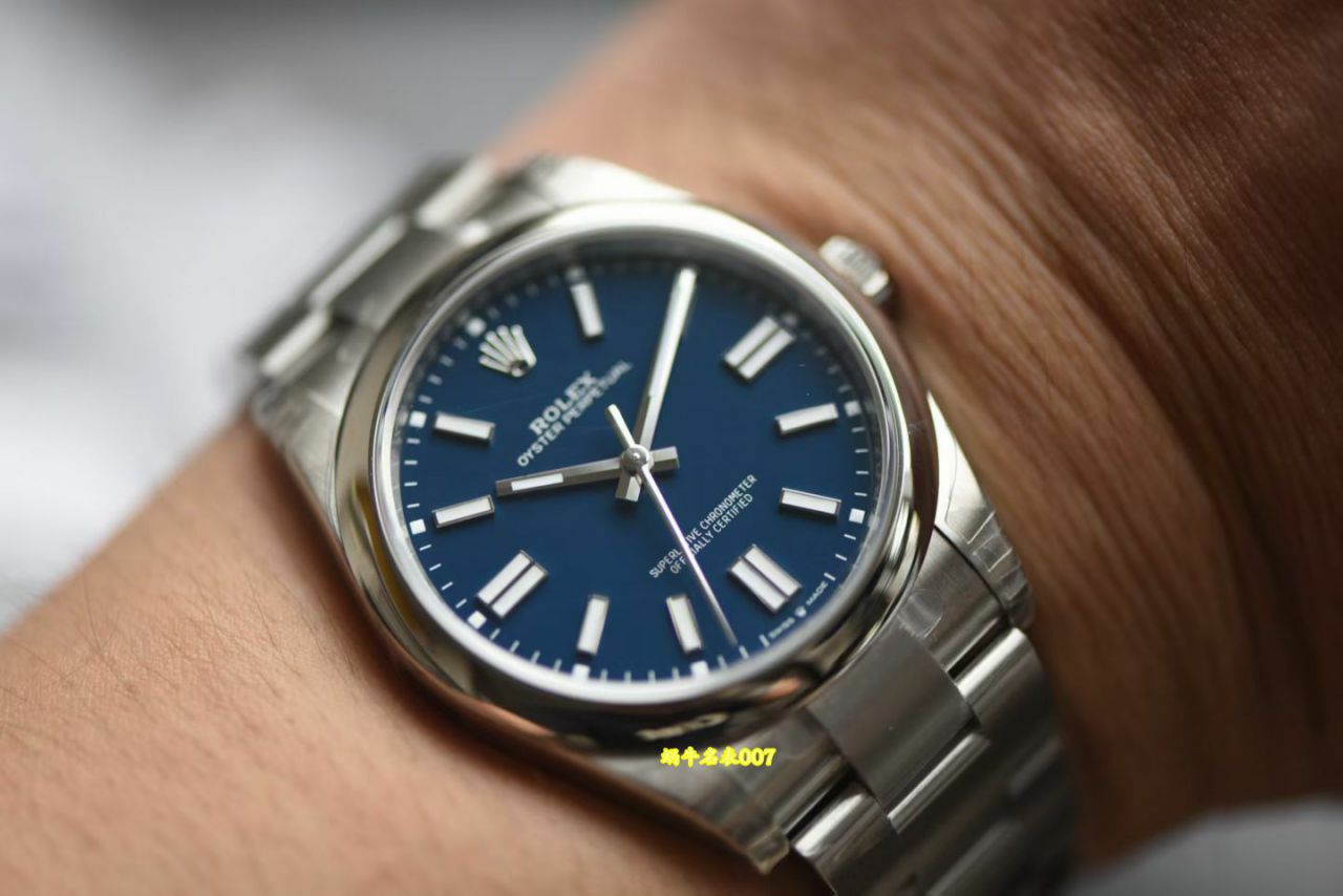VS搪瓷蓝41MM劳力士蚝式恒动顶级复刻手表m134300-0009腕表 /  