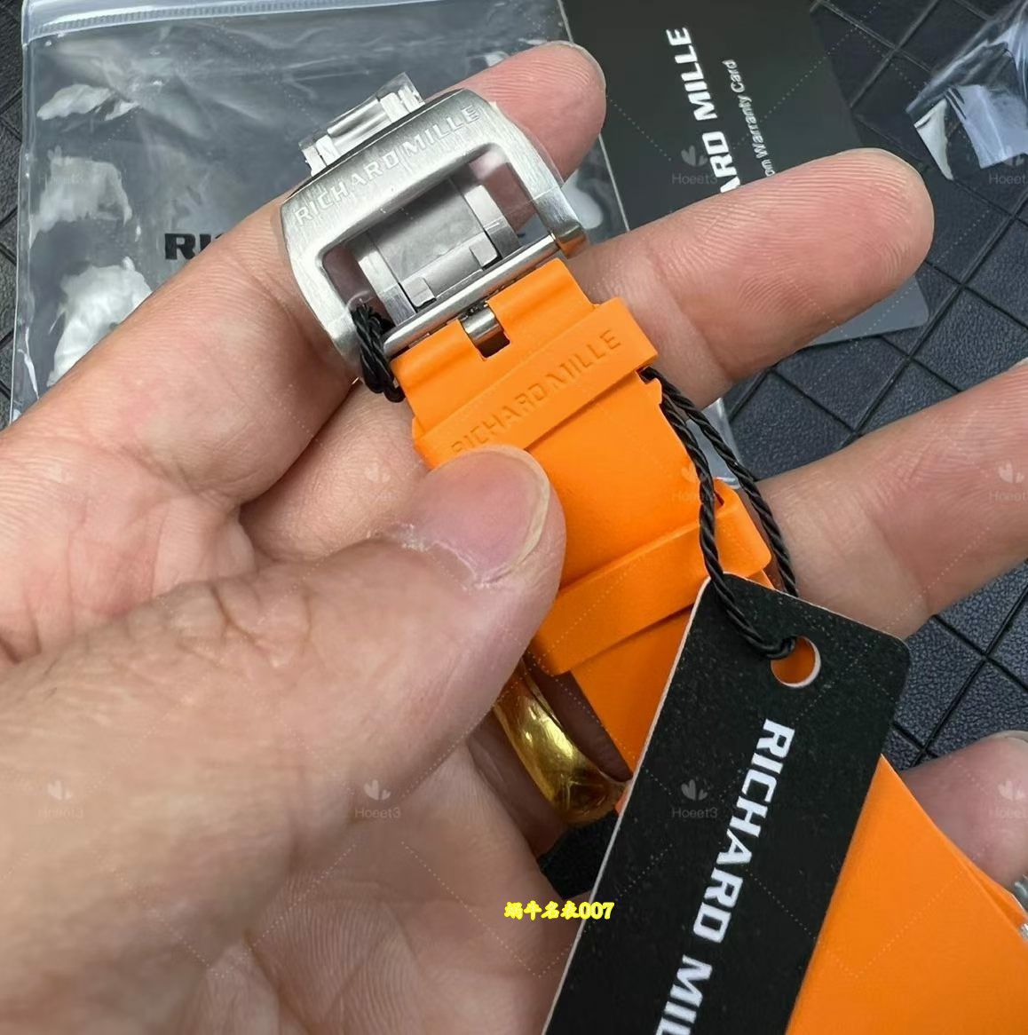 高端定制Richard Mille理查德米尔顶级复刻高仿手表RM27-02水晶壳陀飞轮腕表 /  