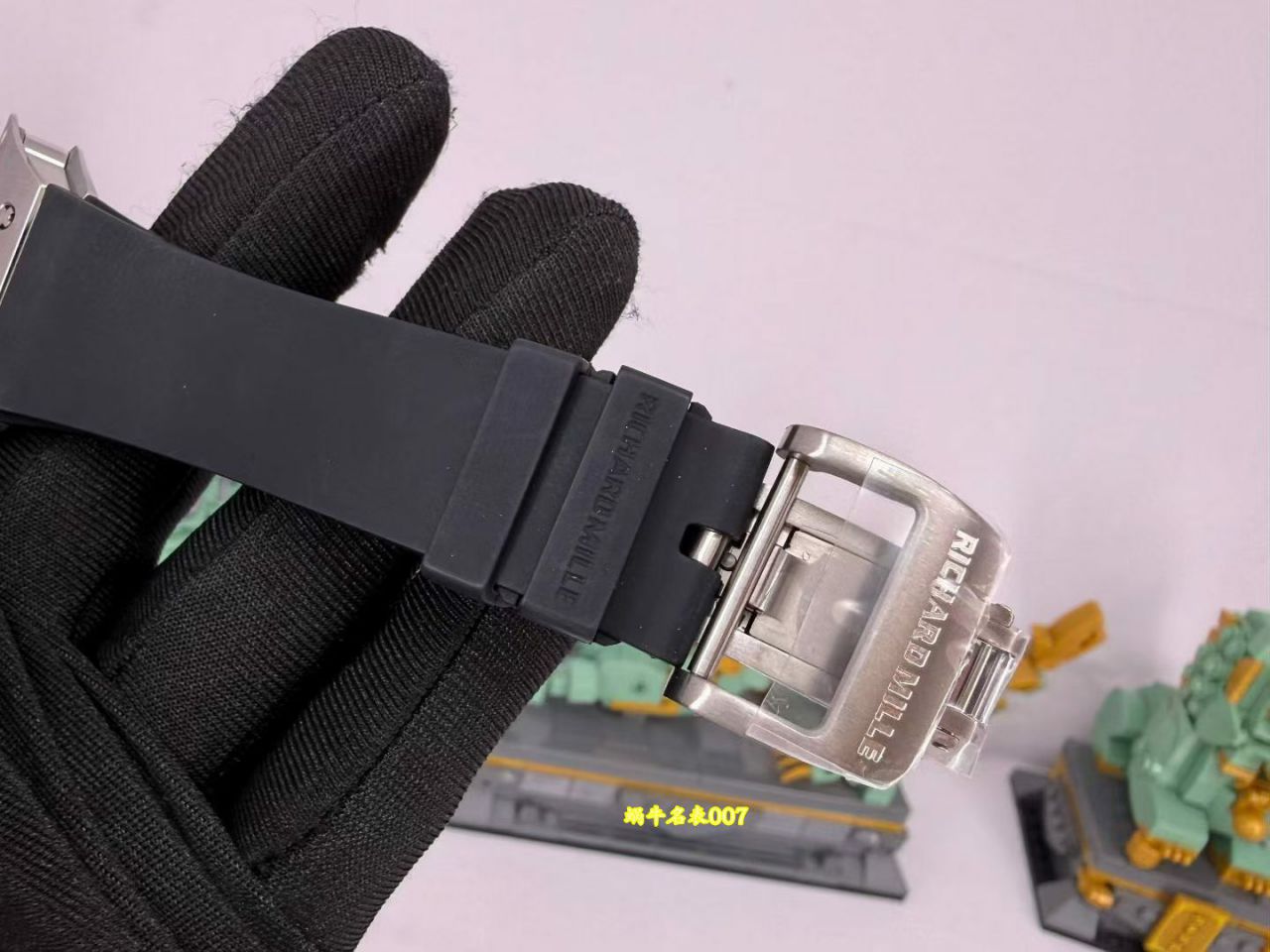 高端定制Richard Mille理查米尔男士VIP隐藏款RM 67-01白金方钻款腕表 /  