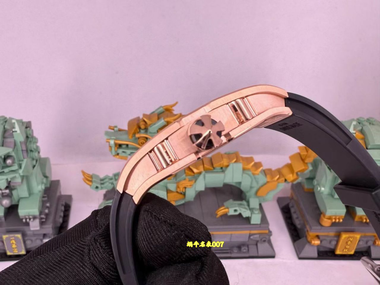 高端定制Richard Mille理查米尔男士VIP隐藏款RM 67-01白金方钻款腕表 /  