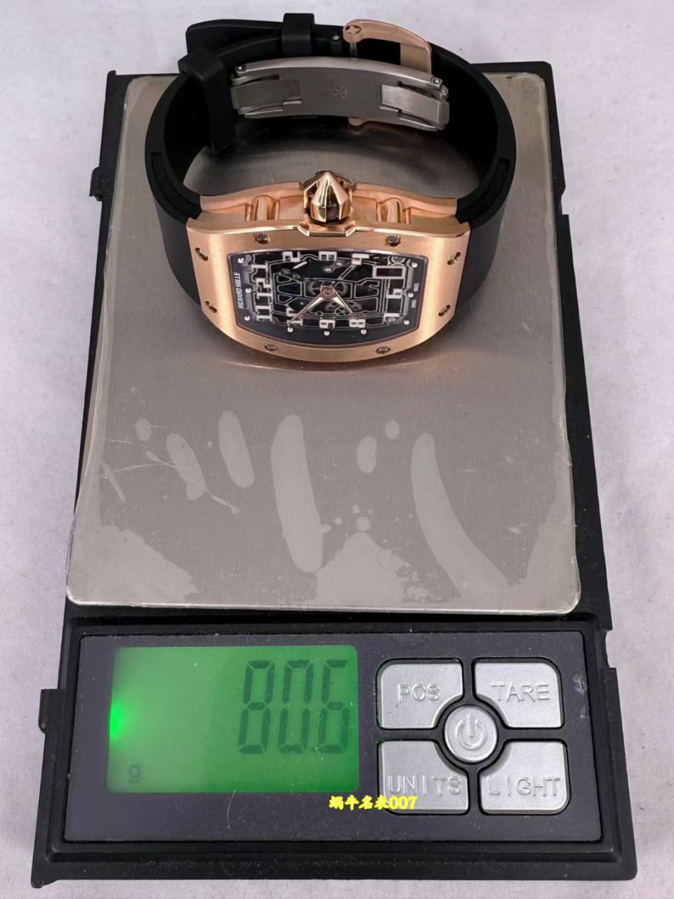 高端定制Richard Mille理查米尔男士VIP隐藏款RM 67-01白金方钻款腕表 /  