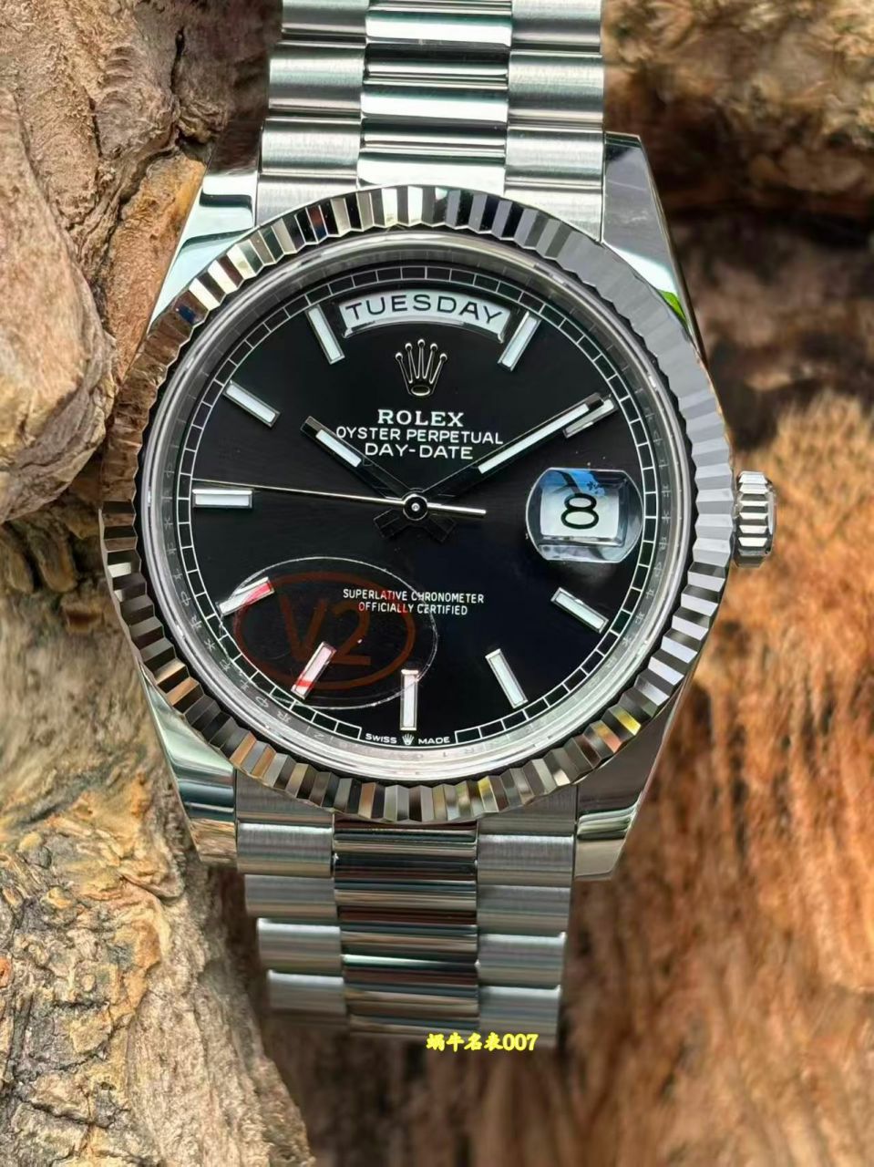 VS劳力士DD V2配重劳力士星期日历型顶级克隆手表m228239-0004腕表 /  
