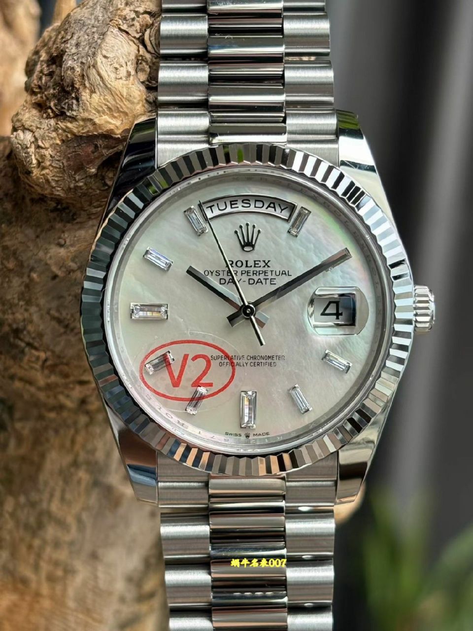 VS劳力士DD V2配重劳力士星期日历型顶级克隆手表m228239-0004腕表 /  