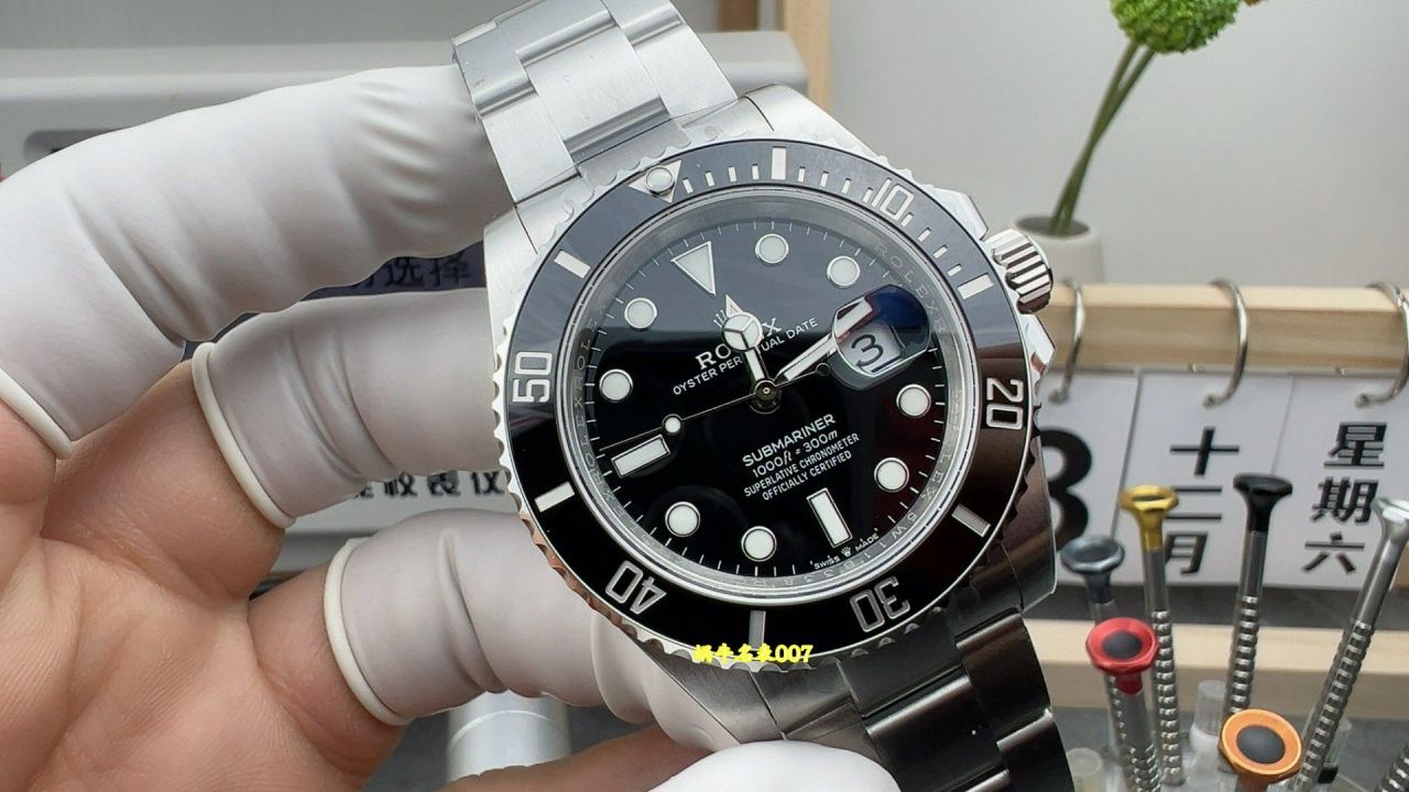 VS三代黑水鬼一比一复刻黑水鬼劳力士潜航者m126610ln-0001腕表 /  