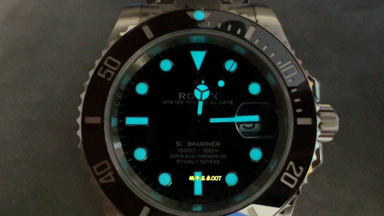 VS三代黑水鬼一比一复刻黑水鬼劳力士潜航者m126610ln-0001腕表 /  