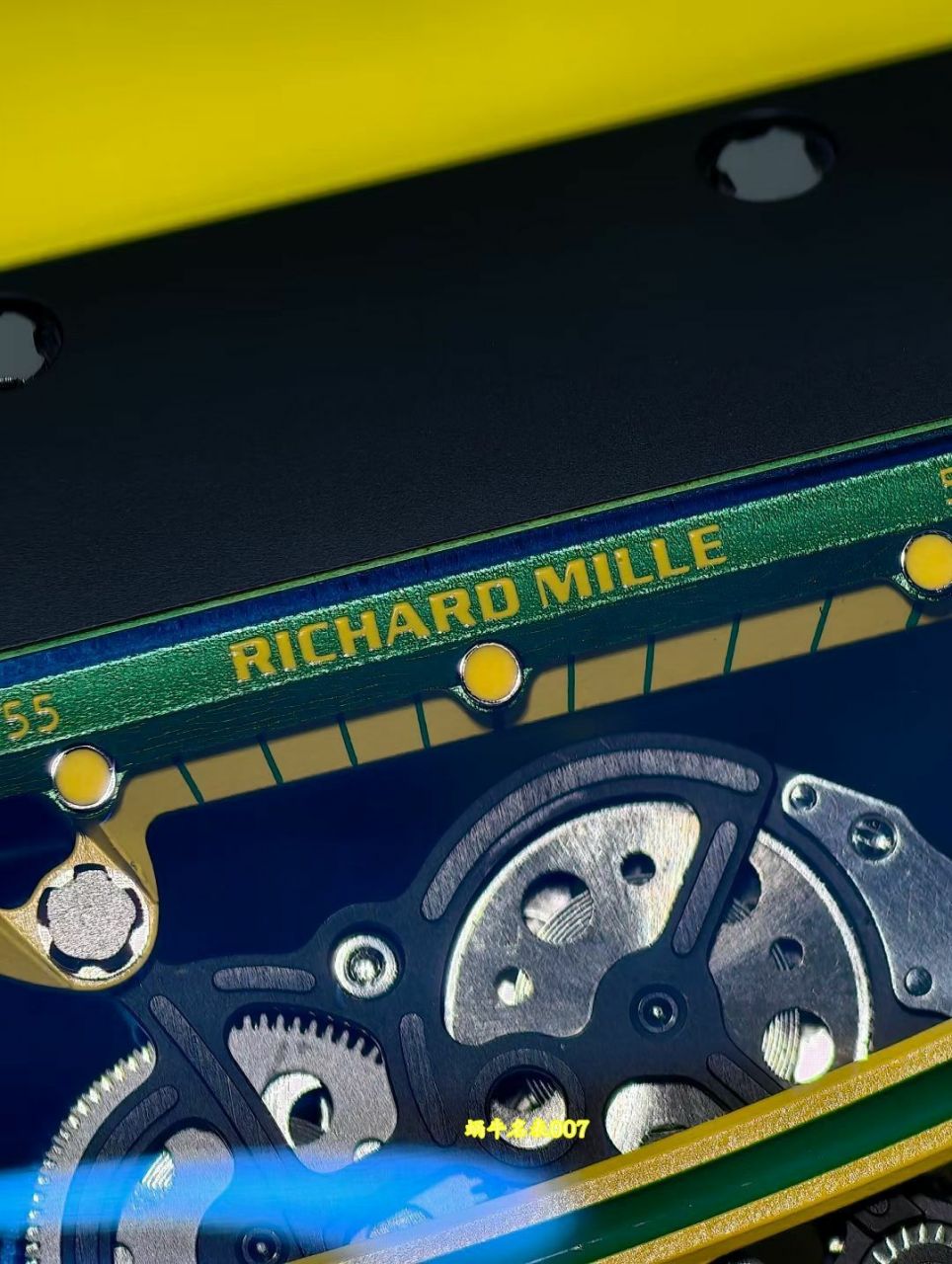 高级私人定制黑陶瓷绿跑道Richard Miller理查德米勒RM61-01顶级复刻手表 /  