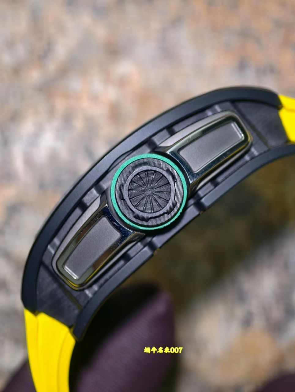 高级私人定制黑陶瓷绿跑道Richard Miller理查德米勒RM61-01顶级复刻手表 /  