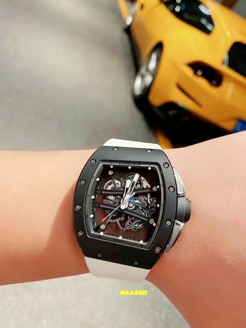 高级私人定制黑陶瓷绿跑道Richard Miller理查德米勒RM61-01顶级复刻手表 /  