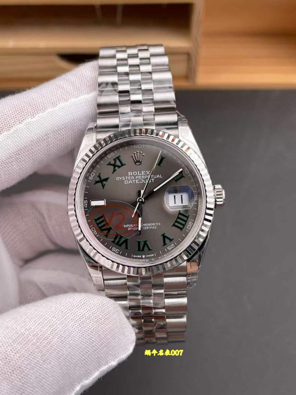 VS日志V2 36mm 劳力士日志绿萝复刻手表m126234-0045腕表 /   