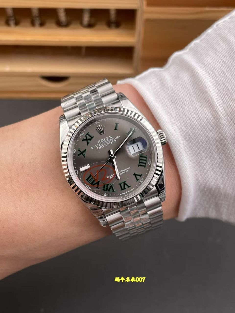 VS日志V2 36mm 劳力士日志绿萝复刻手表m126234-0045腕表 /   