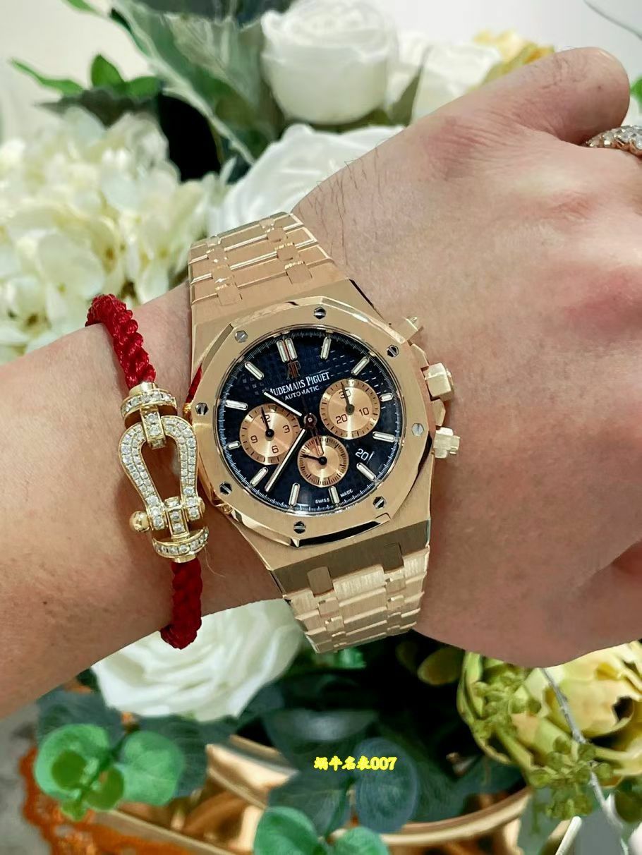 高端定制包金加工爱彼皇家橡树系列26331OR.OO.1220OR.01腕表 /  