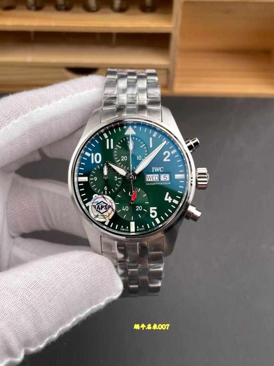 APS 一体机计时IWC万国表飞行员复刻手表IW388104腕表 /  