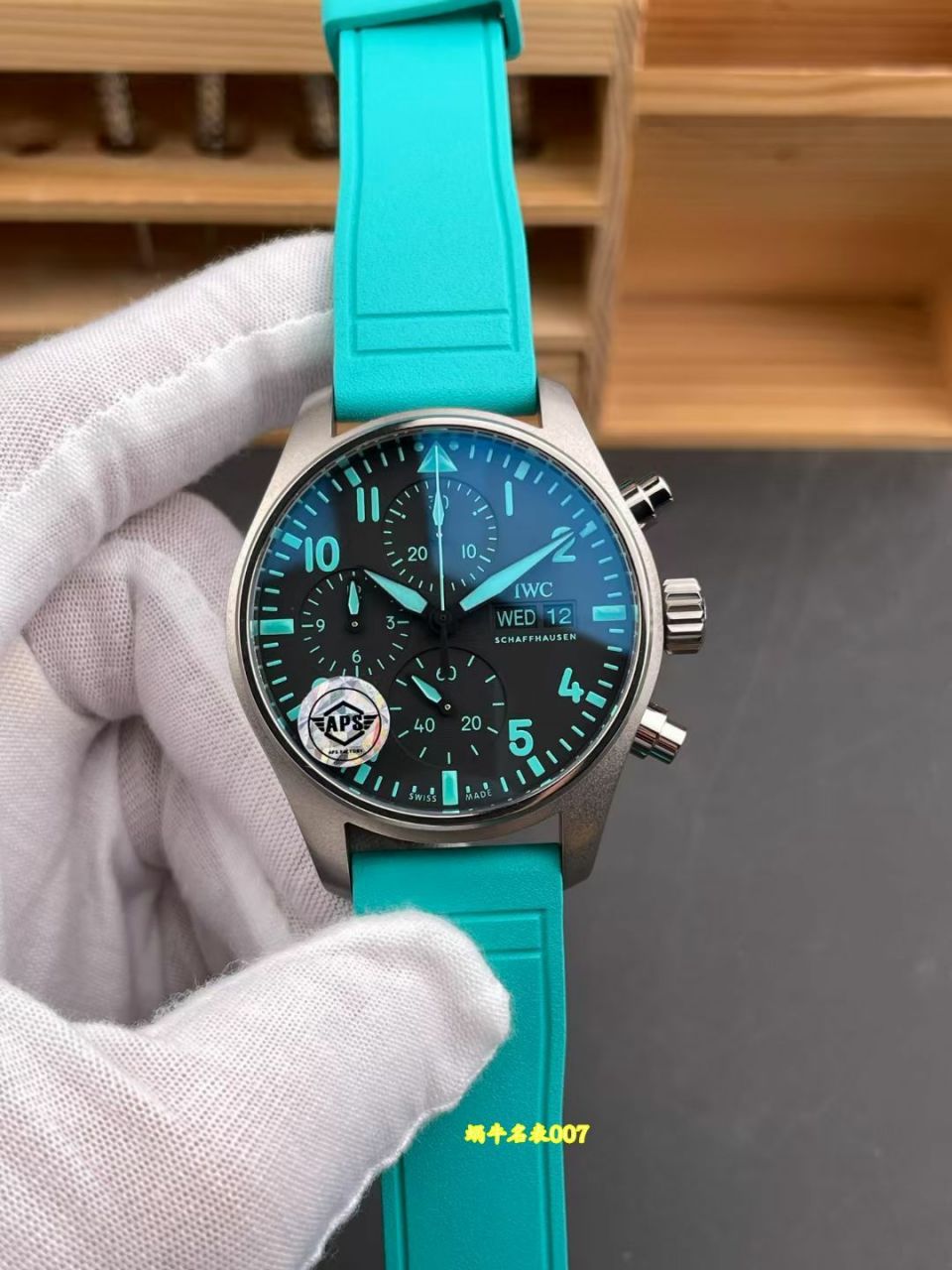 APS 一体机计时IWC万国表飞行员复刻手表IW388104腕表 /  